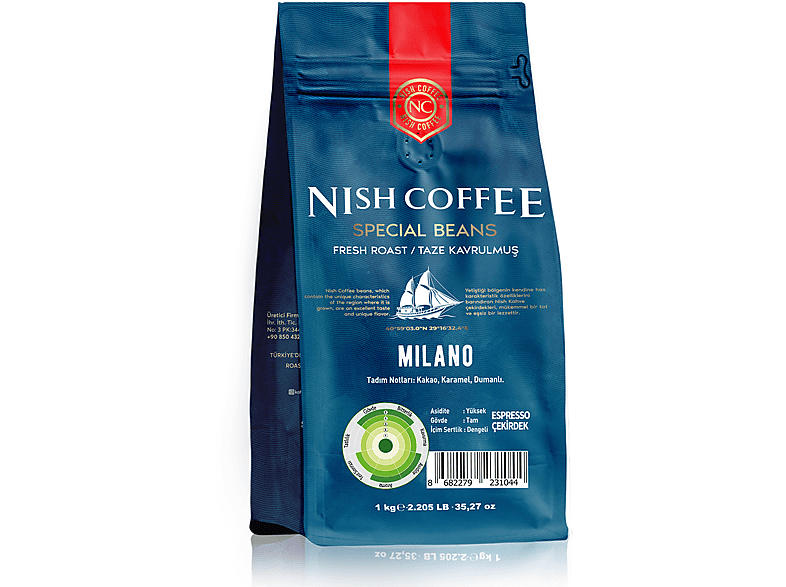 NISH Milano 1000gr Espresso Kahve_1