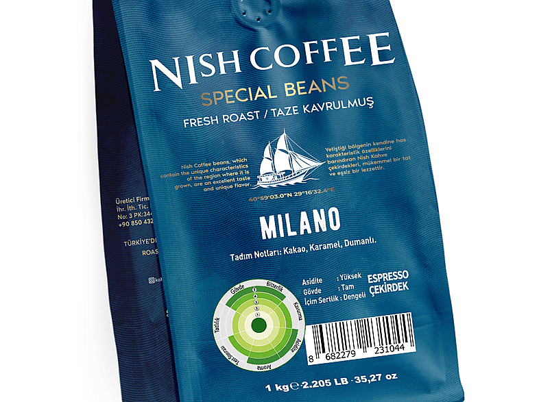 NISH Milano 1000gr Espresso Kahve_3