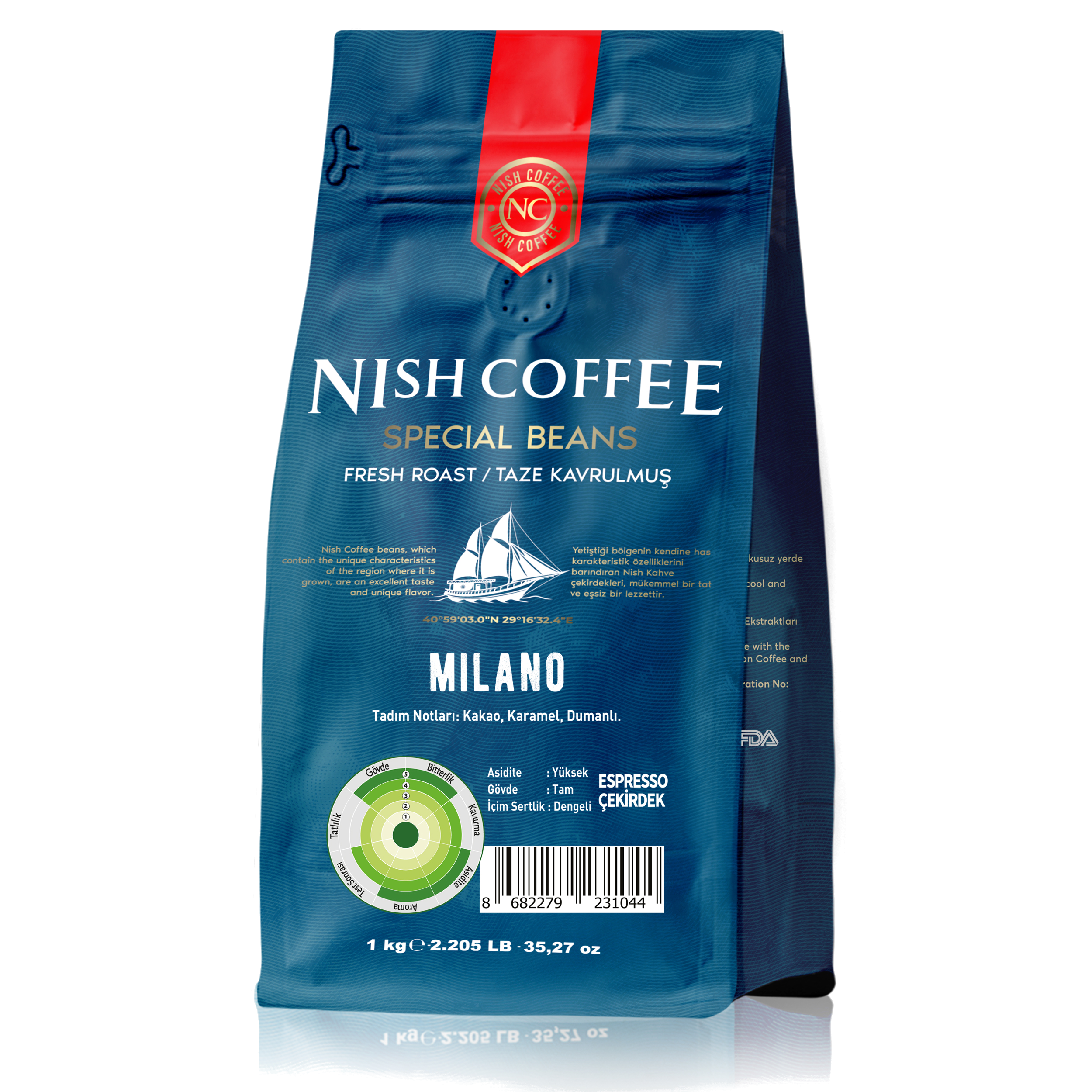 NISH Milano 1000gr Espresso Kahve Fiyat & Özellik | MediaMarkt