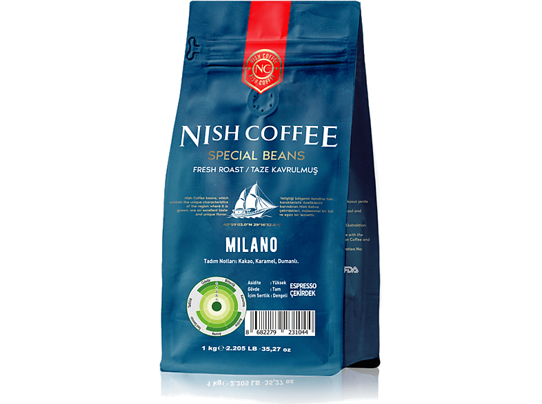 NISH Milano 1000gr Espresso Kahve_4