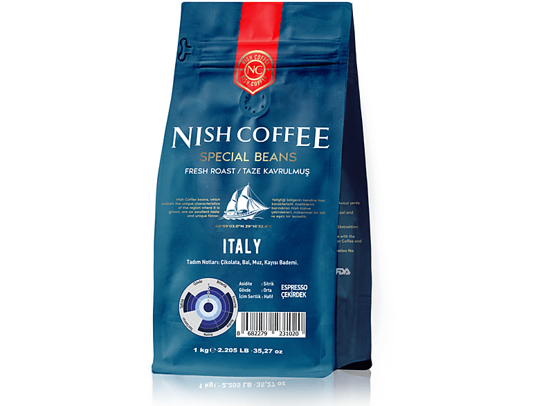 NISH Italy 1000gr Espresso Kahve_0