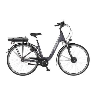 FISCHER Cita ECU 1401 Citybike (Laufradgröße: 28 Zoll, Rahmenhöhe: 44 cm, Damen-Rad, 522 Wh, Anthrazit matt)