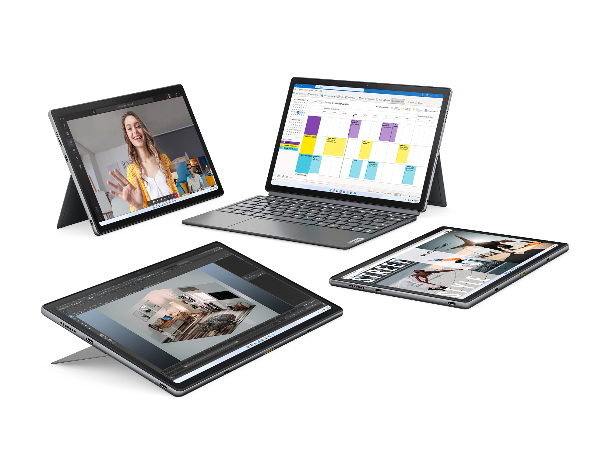 LENOVO IdeaPad Duet 5i - 12,4 Zoll - Intel® Core™ i7 i7-1255U - 16 GB - 512 GB - Intel® Iris® Xᵉ - Windows 11 Home