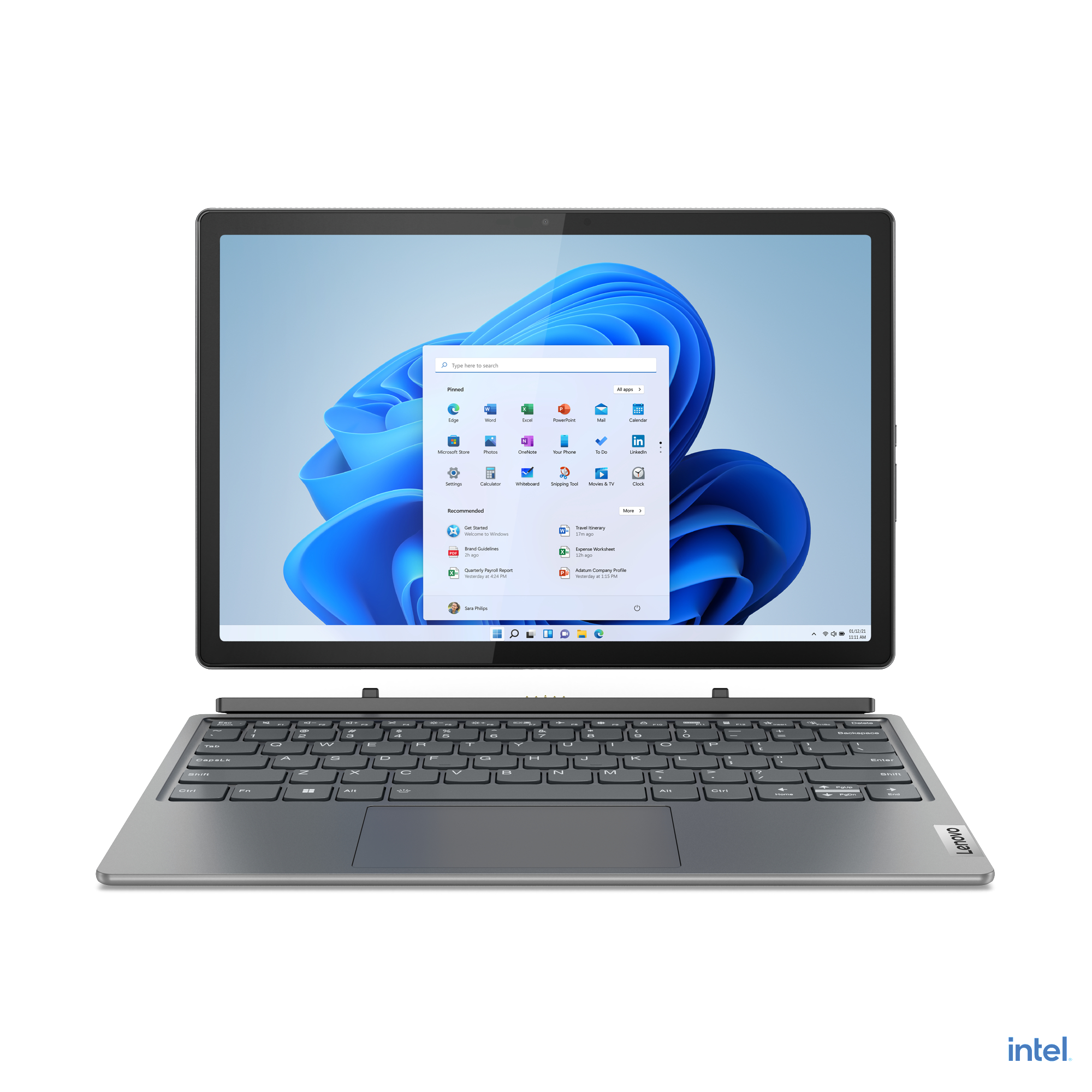 LENOVO IdeaPad Duet 5i - 12,4 Zoll - Intel® Core™ i7 i7-1255U - 16 GB - 512 GB - Intel® Iris® Xᵉ - Windows 11 Home