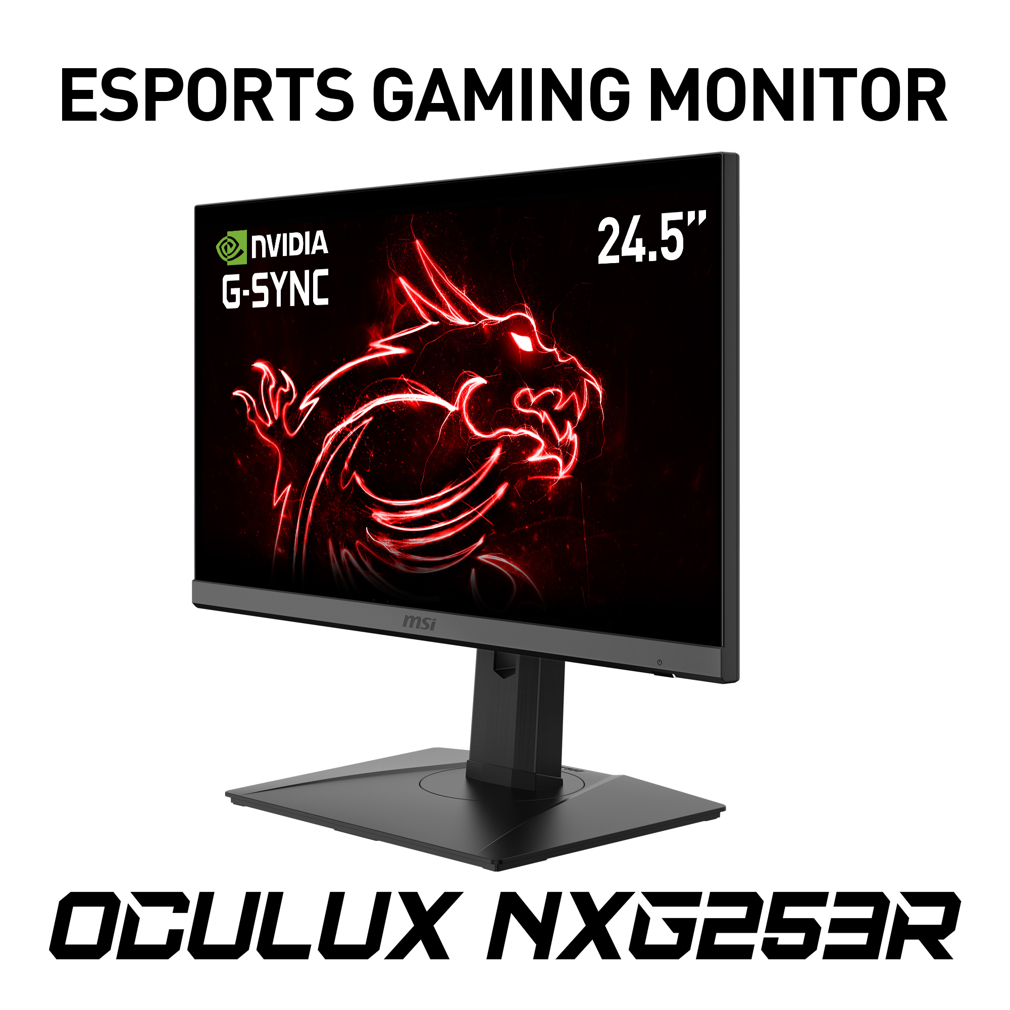 MSI OCULUX NXG253RDE 24,5 Zoll  Full-HD  Gaming Monitor  1 ms Reaktionszeit  