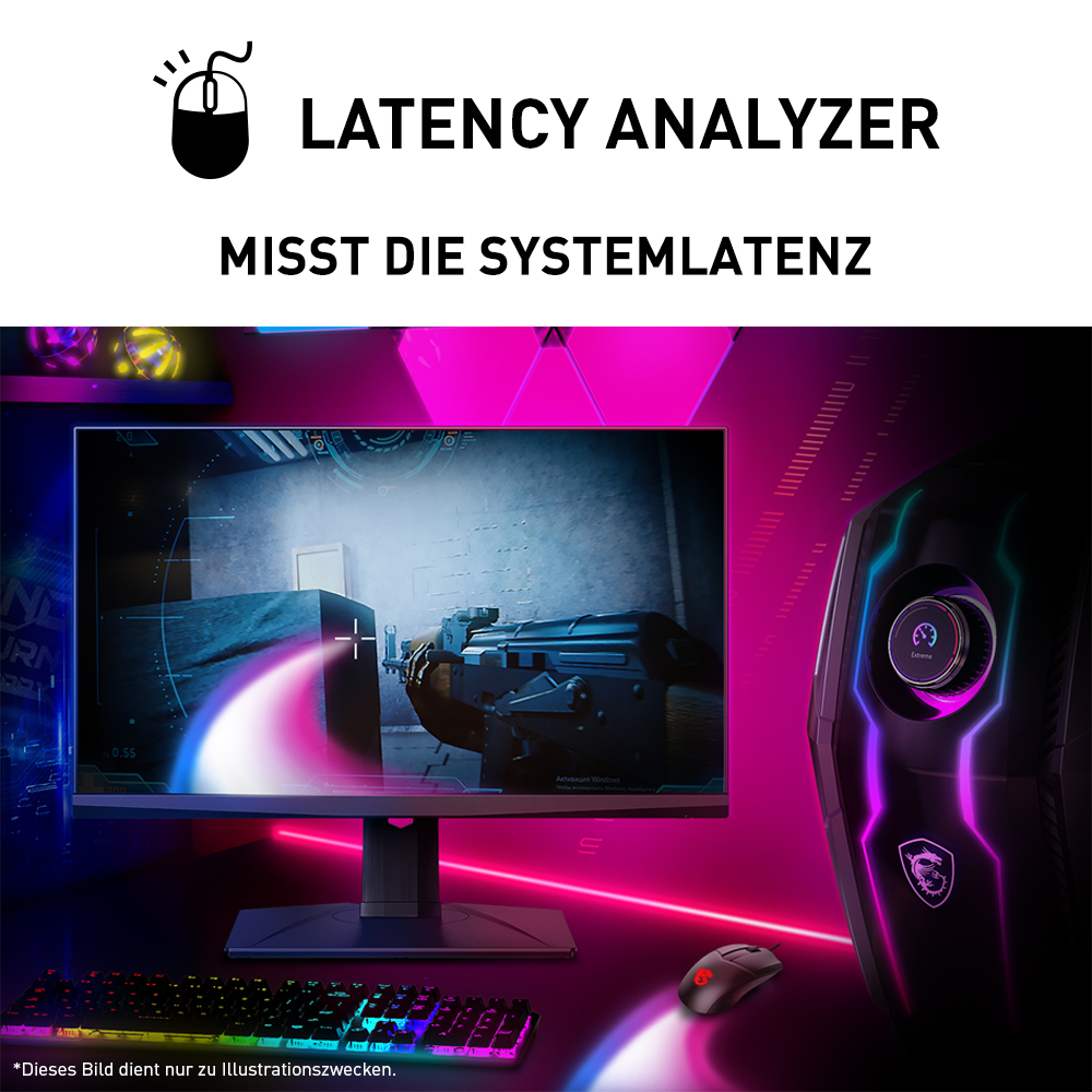 MSI OCULUX NXG253RDE 24,5 Zoll  Full-HD  Gaming Monitor  1 ms Reaktionszeit  