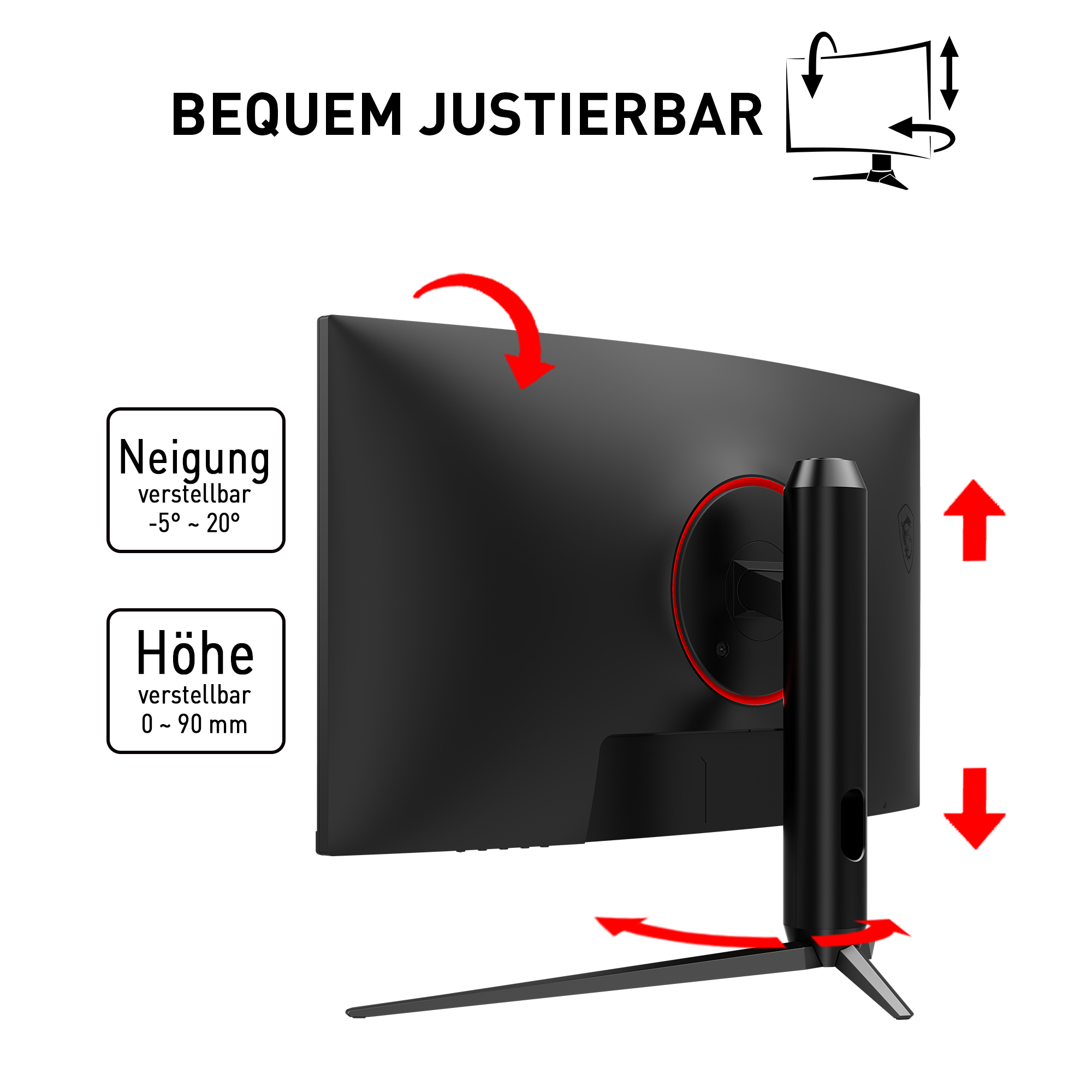 MSI OPTIX G271CQPDE Curved WQHD Monitor (1 ms Reaktionszeit, 165 Hz)