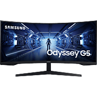 SAMSUNG Gaming Monitor Odyssey G5 Curved, 34 Zoll, QHD, 21:9, 165Hz, 1ms, 250cd, HDR10, VA-Panel, FreeSync Premium, Schwarz