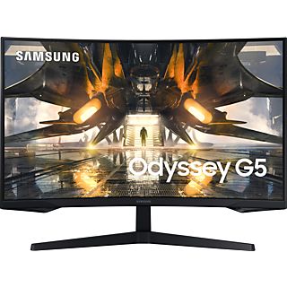 SAMSUNG Gaming Monitor Odyssey G5 Curved, 32 Zoll, WQHD, 165Hz, 1ms, 300cd, HDR10, VA-Panel, FreeSync Premium, Schwarz