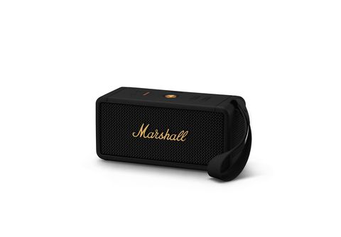 Bluetooth online black Marshall brass kaufen Speaker, & | MARSHALL MediaMarkt Middleton
