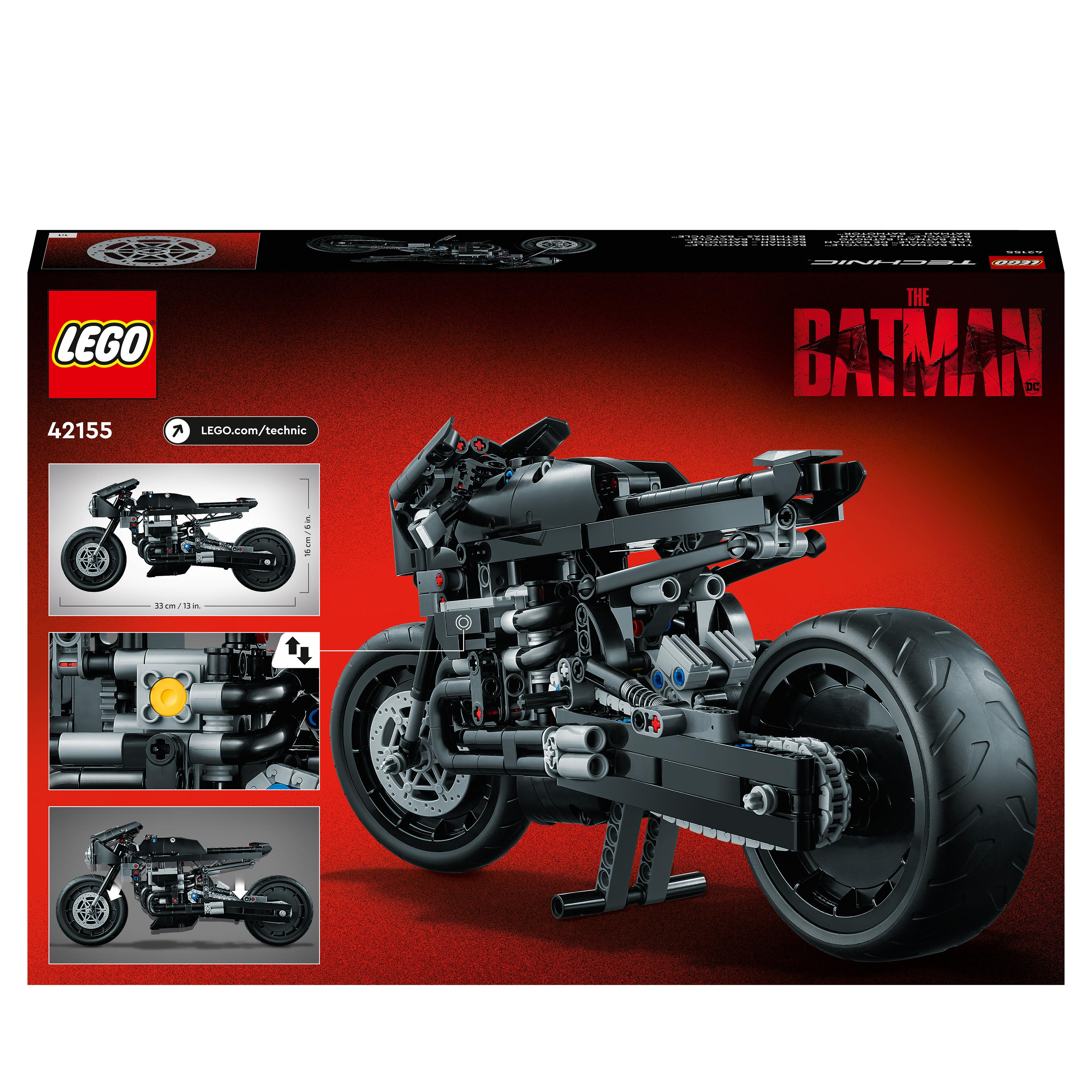 LEGO Technic 42155 THE – BATCYCLE Mehrfarbig Bausatz, BATMAN