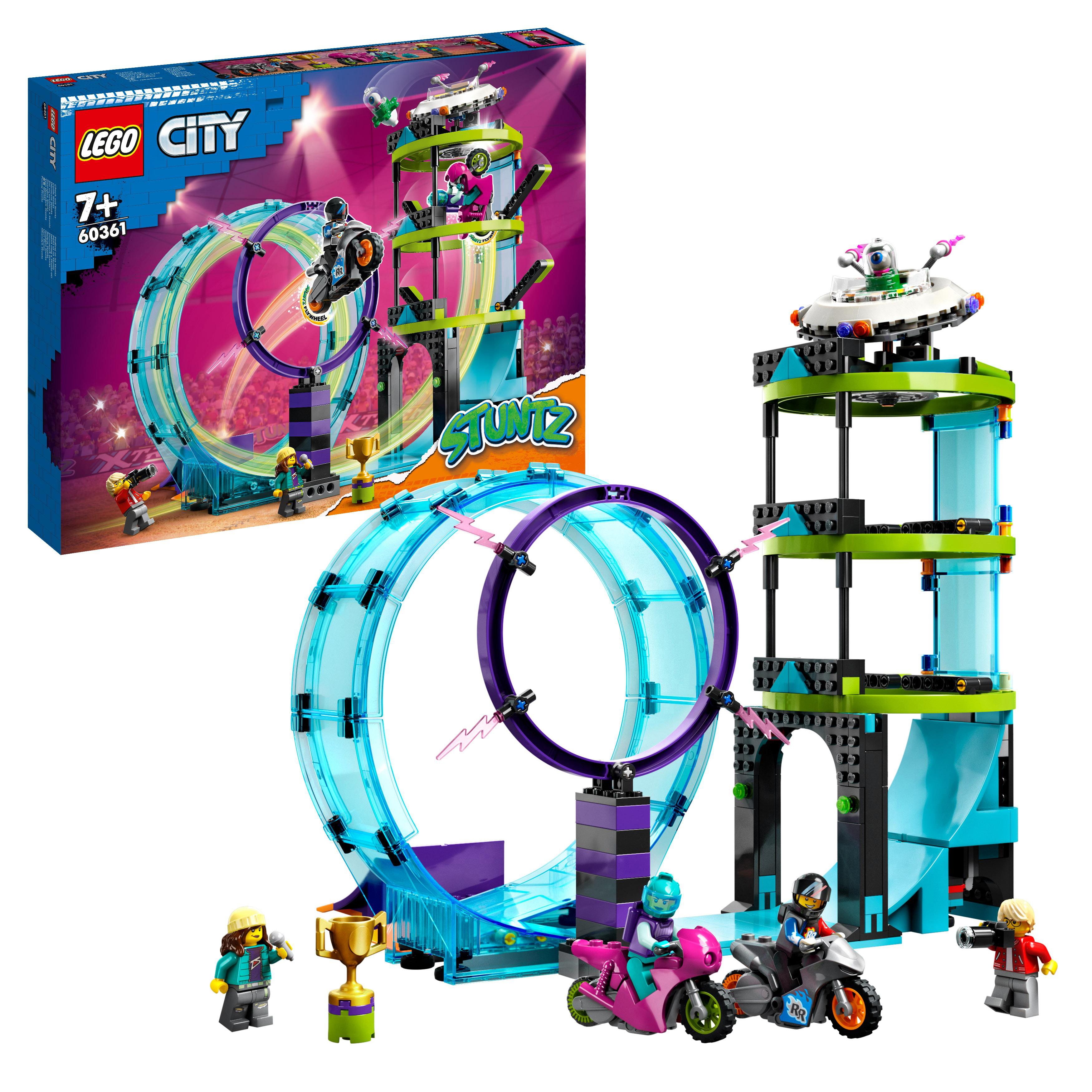 Bausatz, LEGO Ultimative Stuntz Stuntfahrer-Challenge 60361 Mehrfarbig City