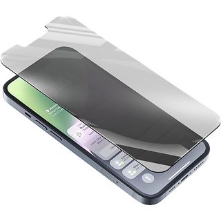 Protector de pantalla - CellularLine Top Secret Glass, Para iPhone 14 Plus, Filtro de privacidad, Transparente