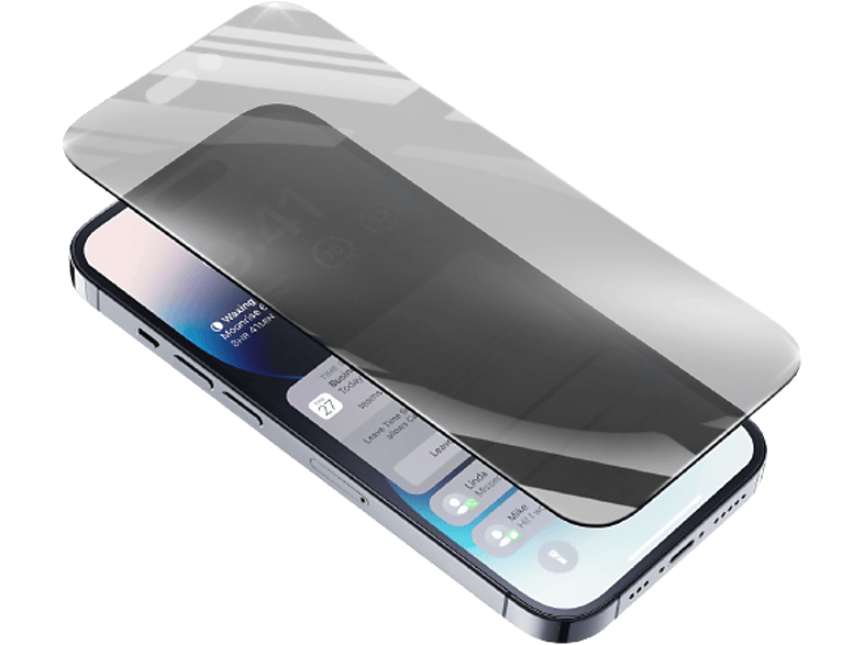 Protector pantalla  Muvit For Change, MCTPG0166, Para IPhone 14 Pro,  Vidrio Templado, Transparente
