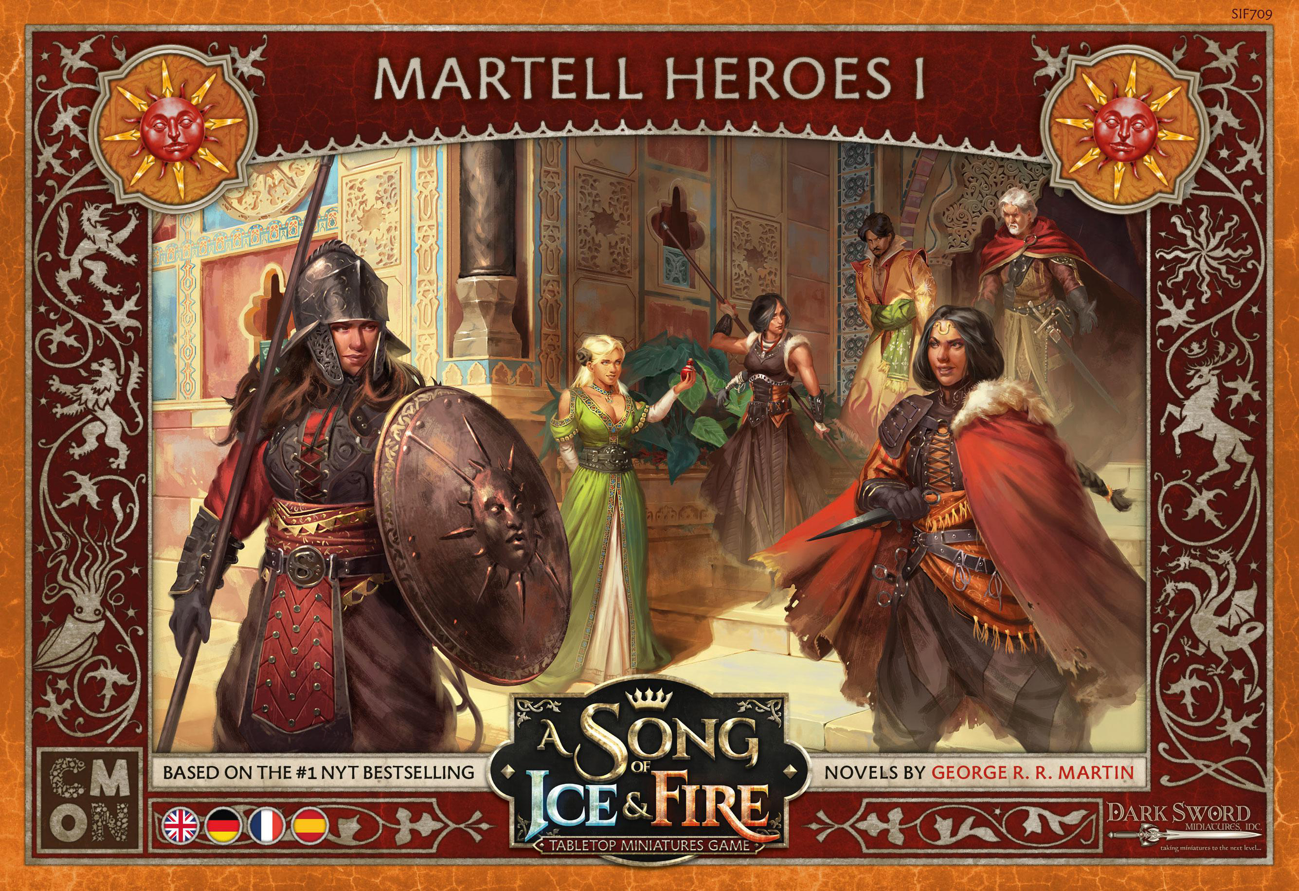 Song Fire von Martell (Helden Heroes Mehrfarbig Haus I) CMON Martell of Ice - 1 & Brettspiele