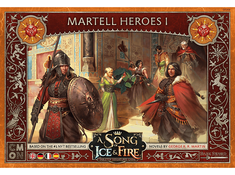 CMON Song of Ice & Fire - Martell Heroes 1 (Helden von Haus Martell I) Brettspiele Mehrfarbig