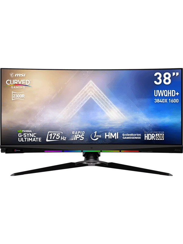 MSI Optix MEG381CQRDE Plus Curved 37,5 Zoll  UWQHD  Gaming Monitor  1 ms Reaktionszeit  