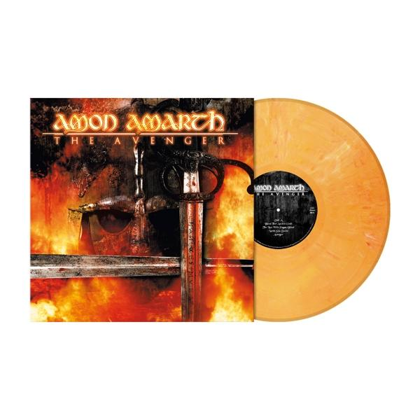 Amon Amarth - The Avenger bakelit lemeze. Narancssárga bakelit viking témájú borítóban.