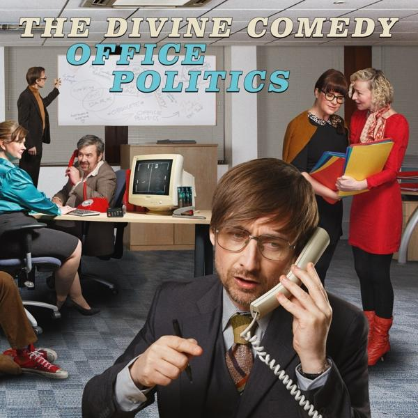 Album borító: zenekar tagjai, 'Office Politics' cím.
