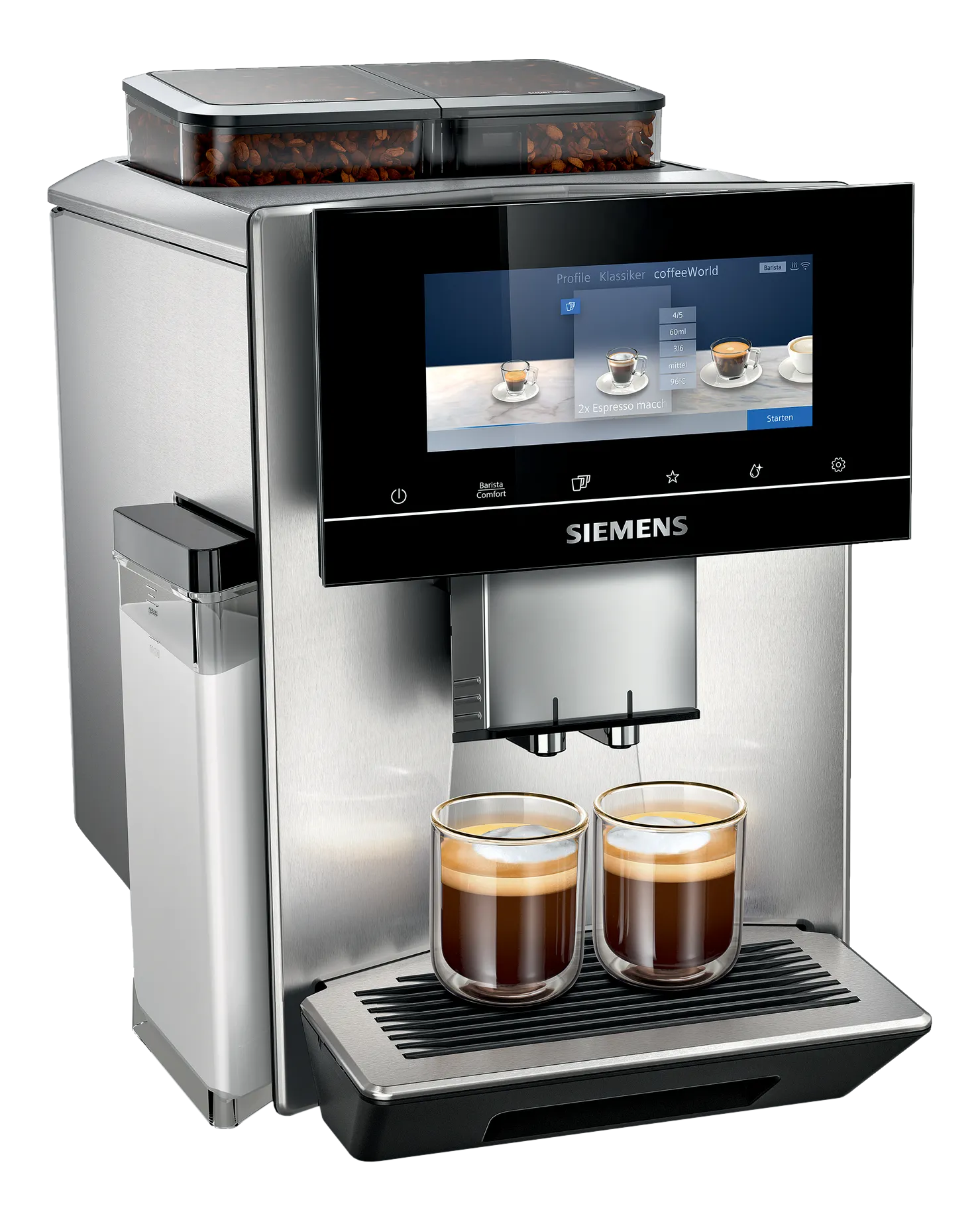 SIEMENS TQ907D03 - Machine à café automatique (Acier inoxydable)