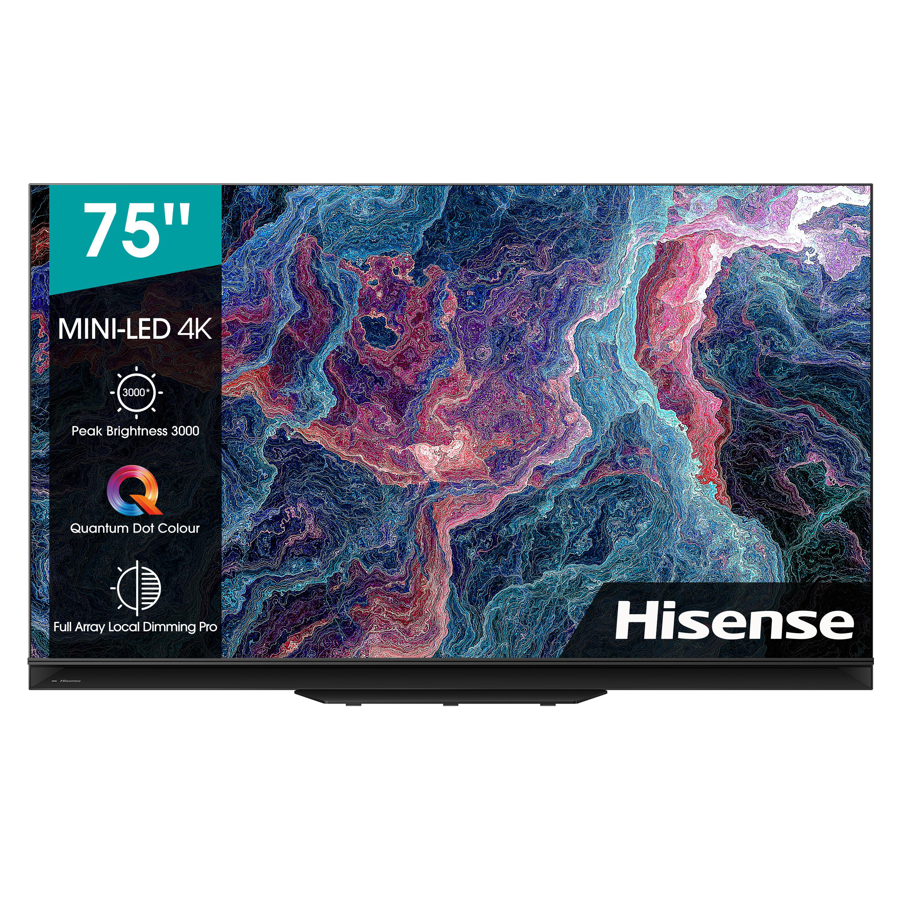 HISENSE 75U9GQ LED TV (Flat, 75 Zoll / 190,5 cm, UHD 4K, SMART TV, VIDAA U5.0)