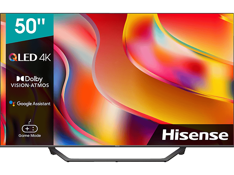 HISENSE 50A7GQ QLED TV (Flat, TV, 4K, 50 QLED cm, 127 Zoll VIDAA U) / SMART