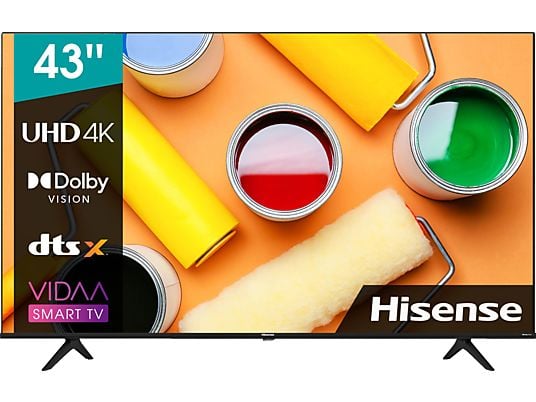 HISENSE 43A6CG LED TV (Flat, 43 Zoll / 108 cm, UHD 4K, SMART TV, VIDAA U5)