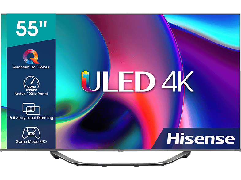 TV TV VIDAA LED MediaMarkt LED cm, | UHD 4K, 55U77HQ 139 Zoll TV, (Flat, HISENSE / SMART 55 U6)