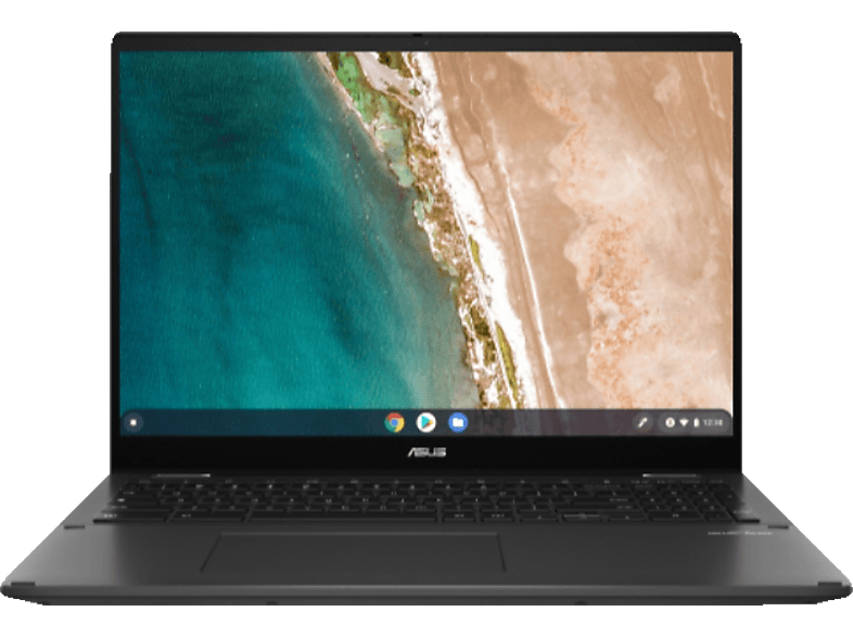 ASUS Chromebook Flip Grau 8 mit Core™ GB 16 Display Prozessor, Touchscreen, SSD, Convertible 128 Zoll i5 Intel® CX5601FBA-MC0038, RAM, GB Iris® CX5 Intel Xe