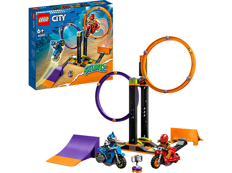 LEGO City 60360 Reifen-Challenge Kreisende Bausatz, Stuntz Mehrfarbig