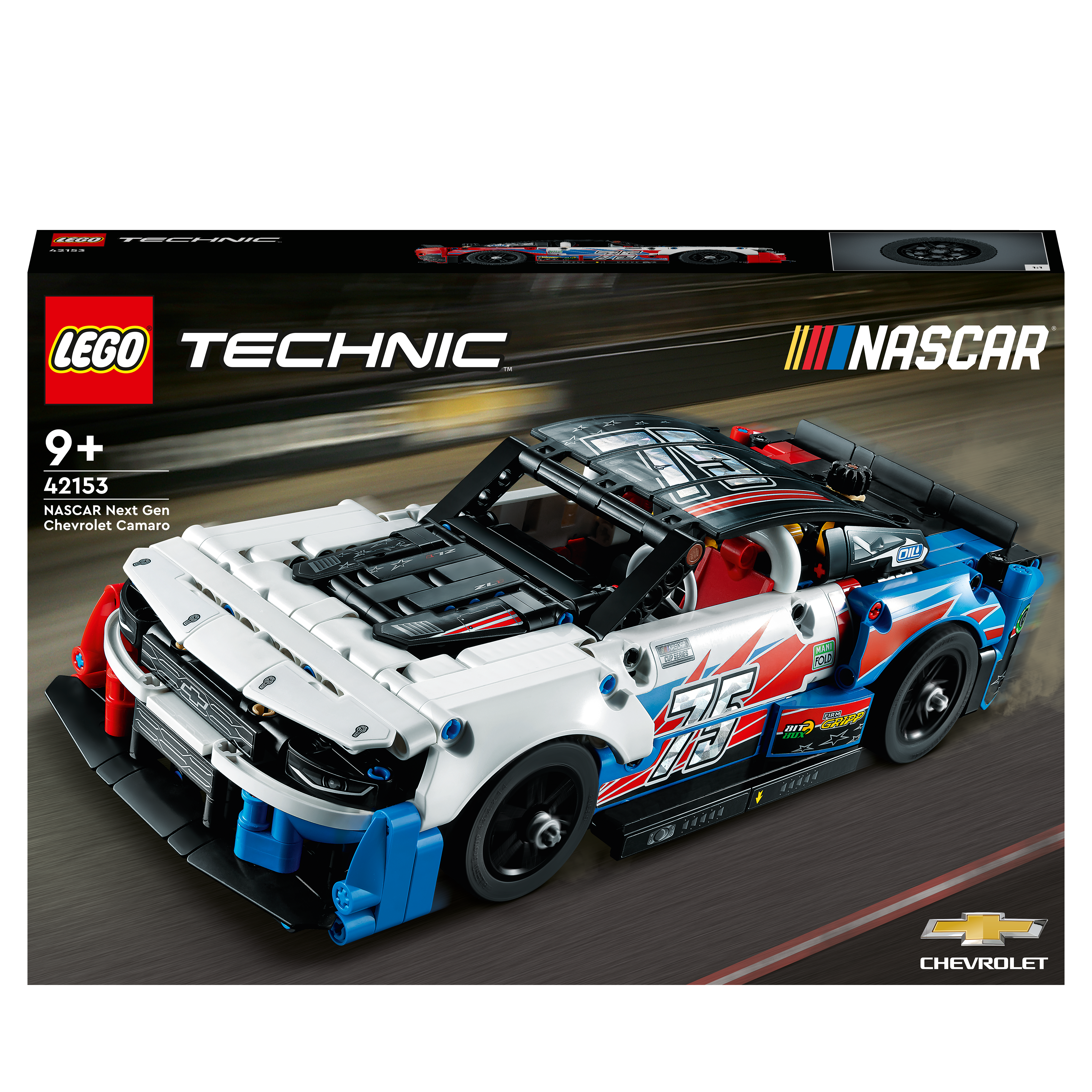 LEGO Technic 42153 NASCAR Next Camaro Bausatz, ZL1 Mehrfarbig Chevrolet Gen