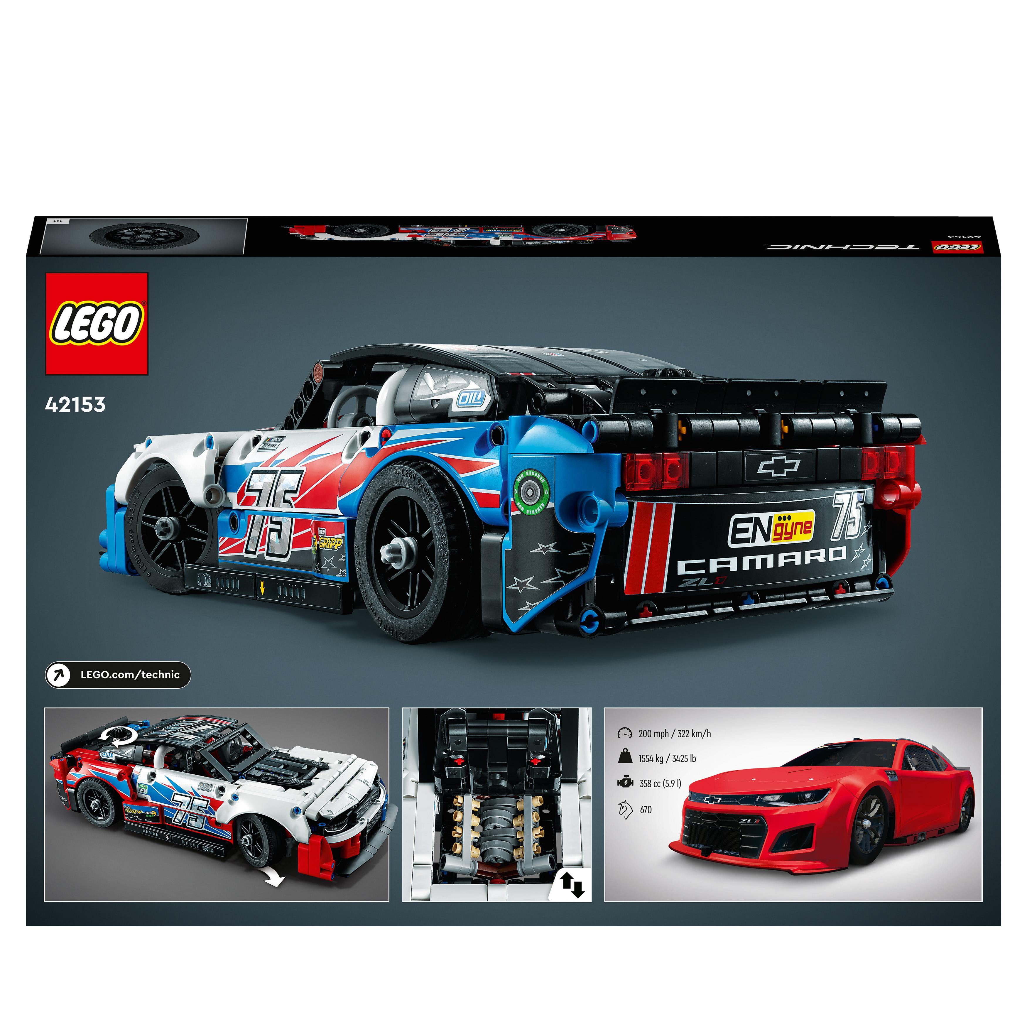 LEGO Technic 42153 NASCAR Mehrfarbig Chevrolet Next Gen ZL1 Bausatz, Camaro