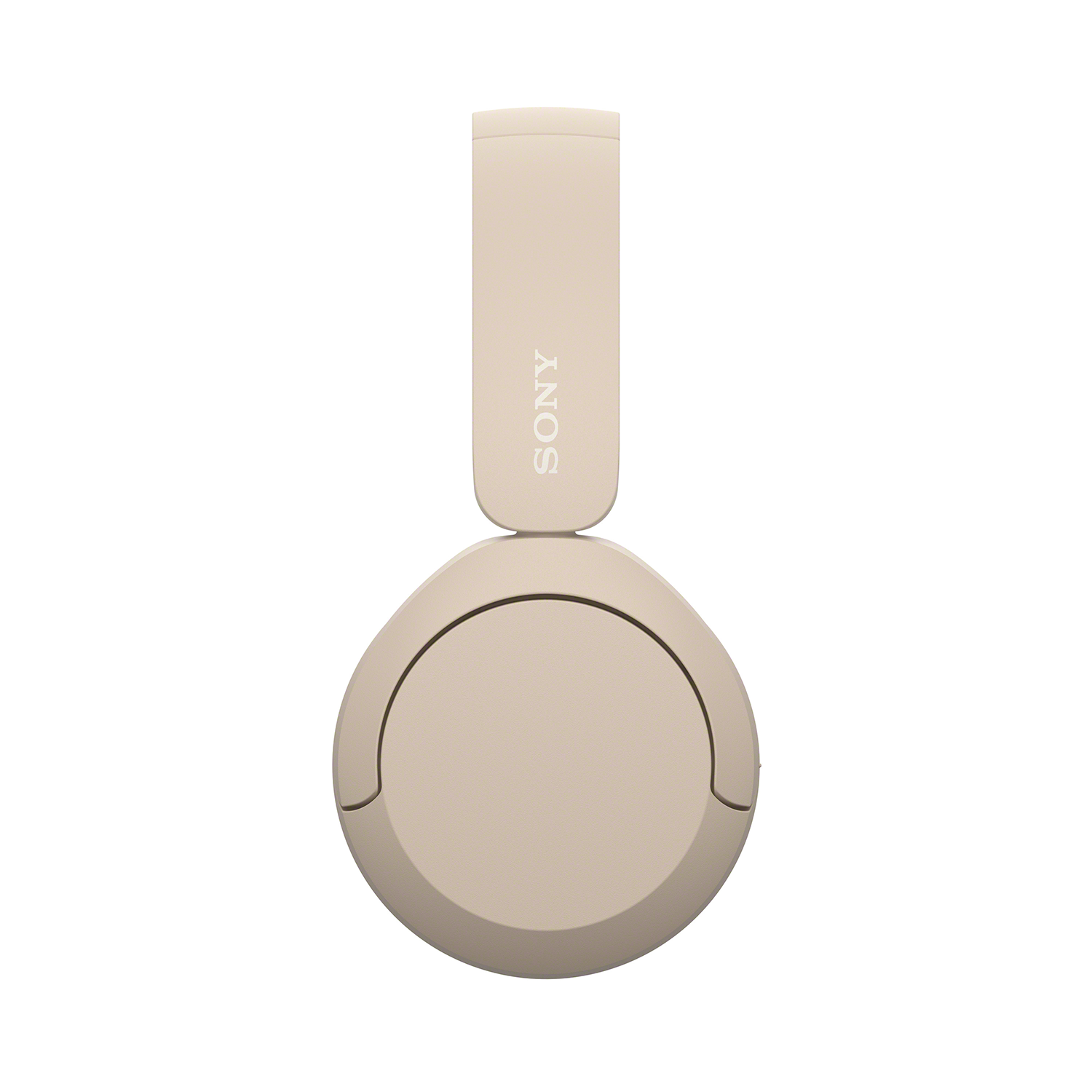 Lichtbeige koptelefoon met de merknaam 'SONY'.