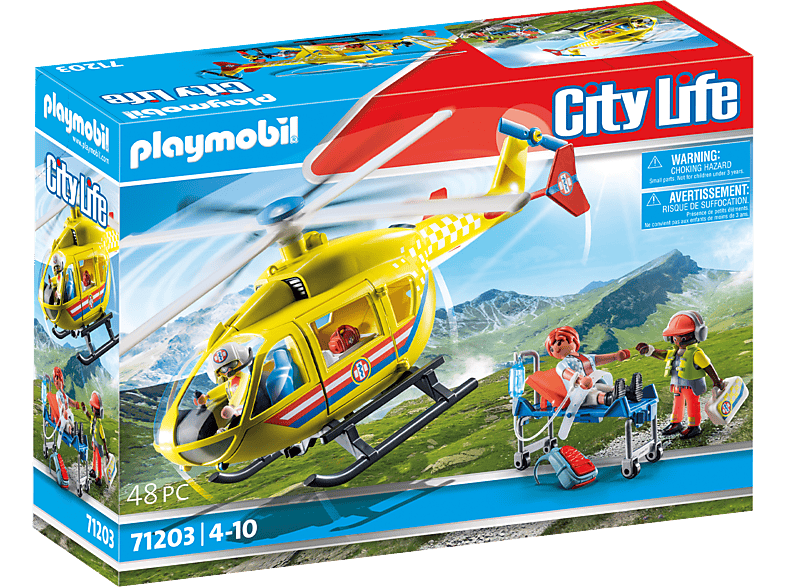 Playmobil 71203 City Life: Rettungshelikopter (4-10 Jahren); Spielset