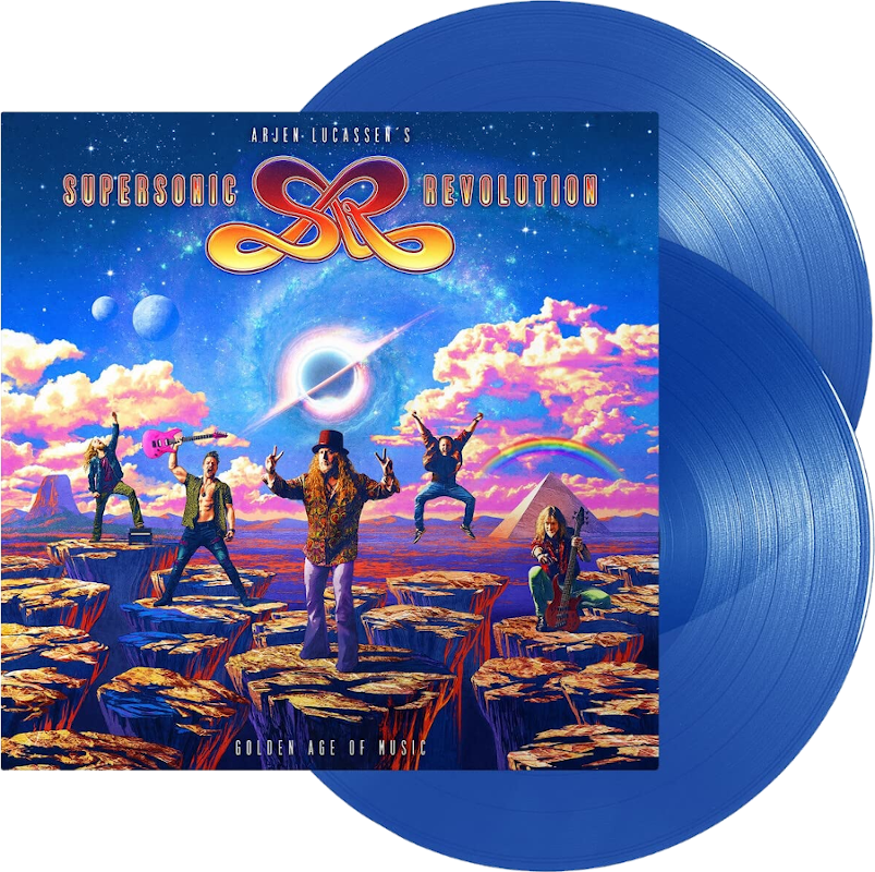 Arjen Lucassen’s Supersonic Revolution - Golden Age Of Music + 4 Bonus Tracks (Limited Transparent Blue Vinyl) (Vinyl LP (nagylemez))