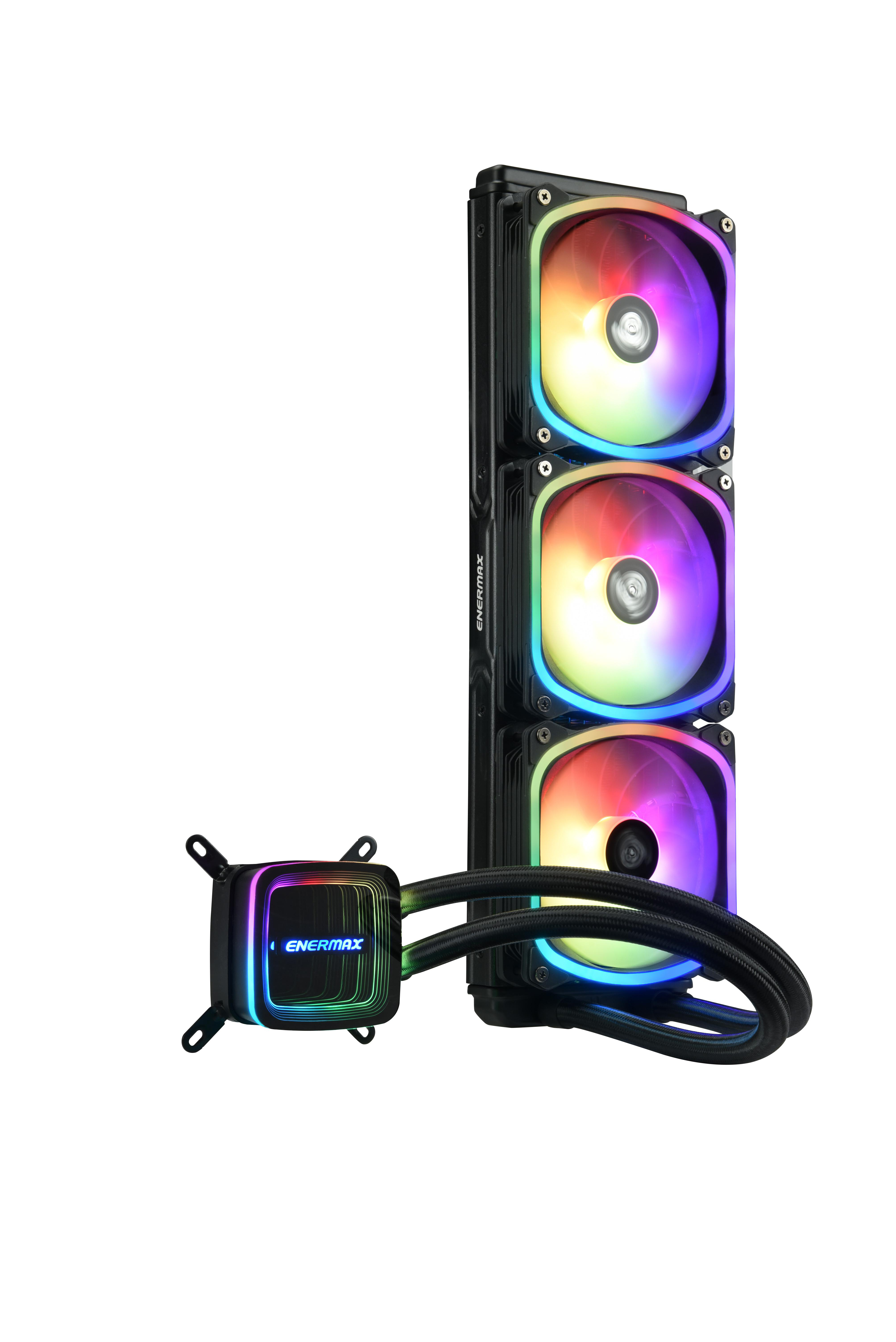 ENERMAX Aquafusion ADV 360 CPU Wasserkühlung, Schwarz ARGB