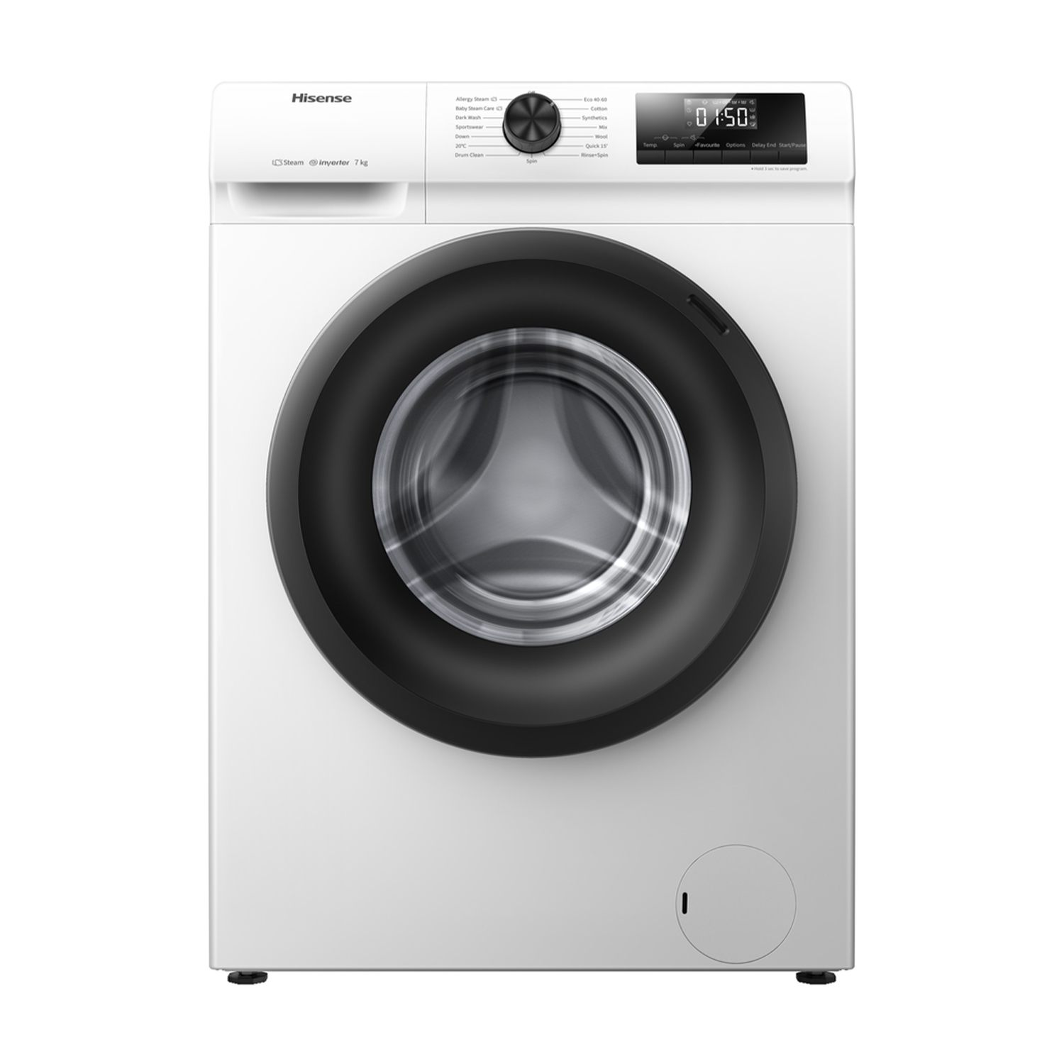 Hisense Wfqp7012Evm Lavatrice, Caricamento frontale, 7 kg, 45 cm, Classe C