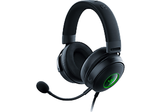 RAZER Kraken V3 vezetékes gaming fejhallgató mikrofonnal, RGB, USB, fekete (RZ04-03770200-R3M1)