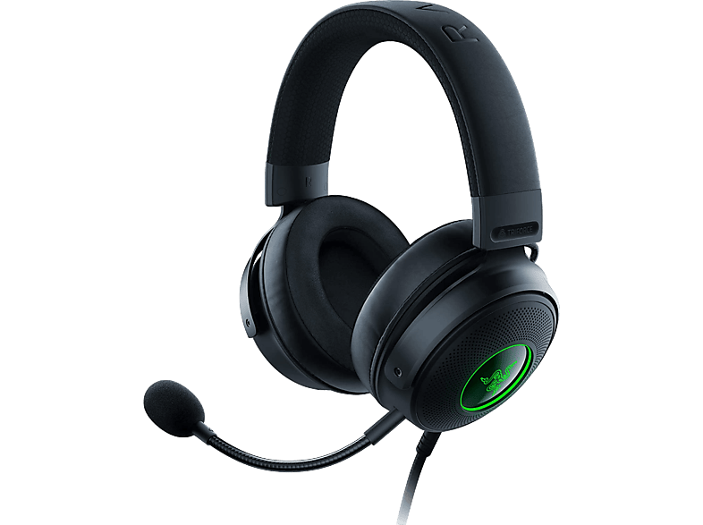 RAZER Kraken V3 vezetékes gaming fejhallgató mikrofonnal, RGB, USB, fekete (RZ04-03770200-R3M1)