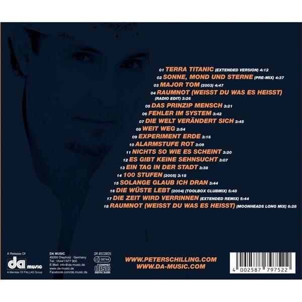 CD-Cover mit Titelliste. Text unten und weißer Hintergrund.