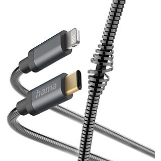 HAMA USB-C - Lightning-kabel Metal 1.5 m Antraciet (201552)