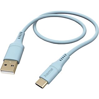 HAMA USB-A - USB-C-kabel Flexible 1.5 m Blauw (201569)