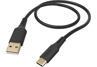 HAMA Câble USB-A - USB-C Flexible 1.5 m Noir (201570)