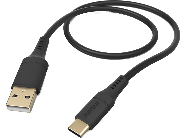 Hama Usb-a - Usb-c-kabel Flexible 1.5 M Zwart (201570)