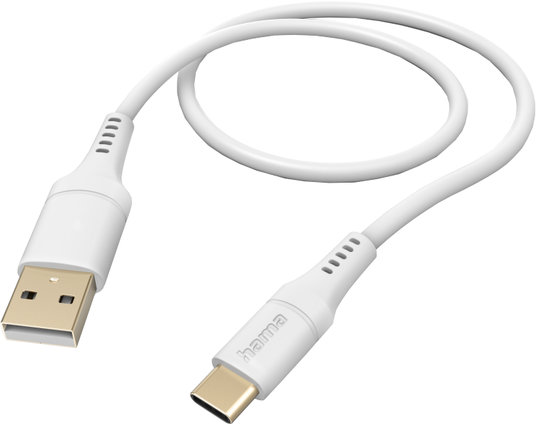 HAMA USB-A - USB-C-kabel Flexible 1.5 Wit (201571)