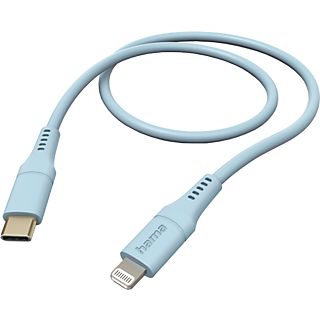 HAMA USB-C - Lightning-kabel Flexible 1.5 m Blauw (201572)