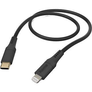 HAMA USB-C - Lightning-kabel Flexible 1.5 m Zwart (201573)