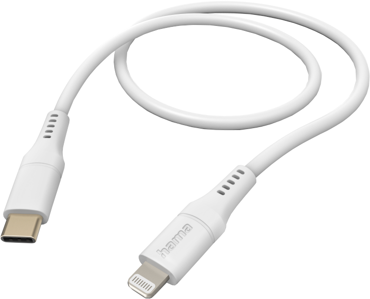 HAMA USB-C - Lightning-kabel Flexible 1.5 m Wit (201574)