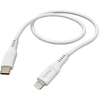 HAMA USB-C - Lightning-kabel Flexible 1.5 m Wit (201574)