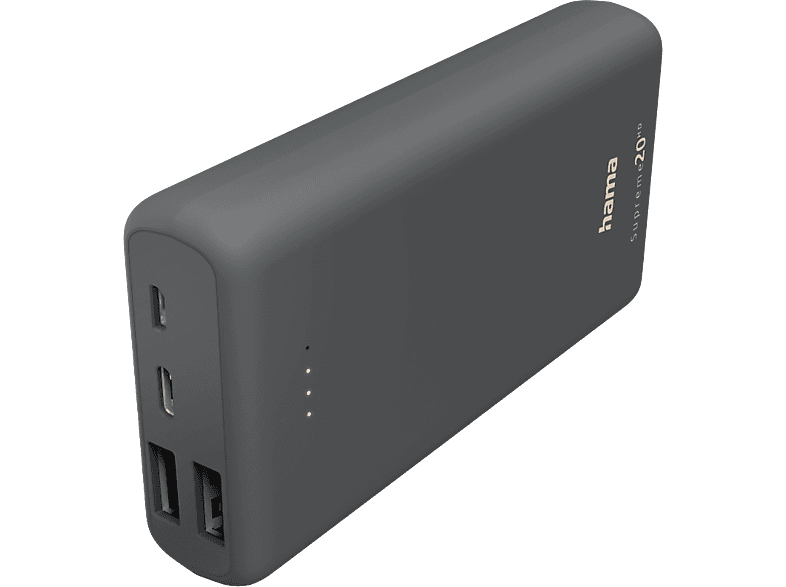 Hama Powerbank Supreme 20hd 20000 Mah Grijs (201669)